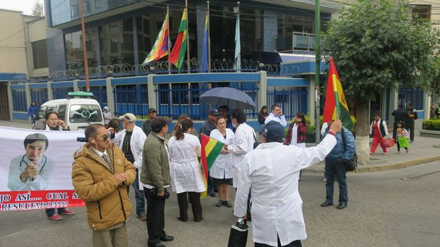 Huelga medicos bolivianos celebraciones Nuevo MEDIMA20171230 0087 5