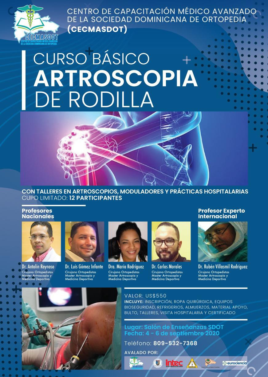 AFICHE CURSO ARTROSCOPIA