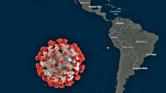 Latinoamerica coronavirus mapa 580x325