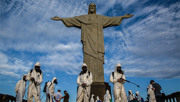 Covid Rio Janeiro Cristo NYT