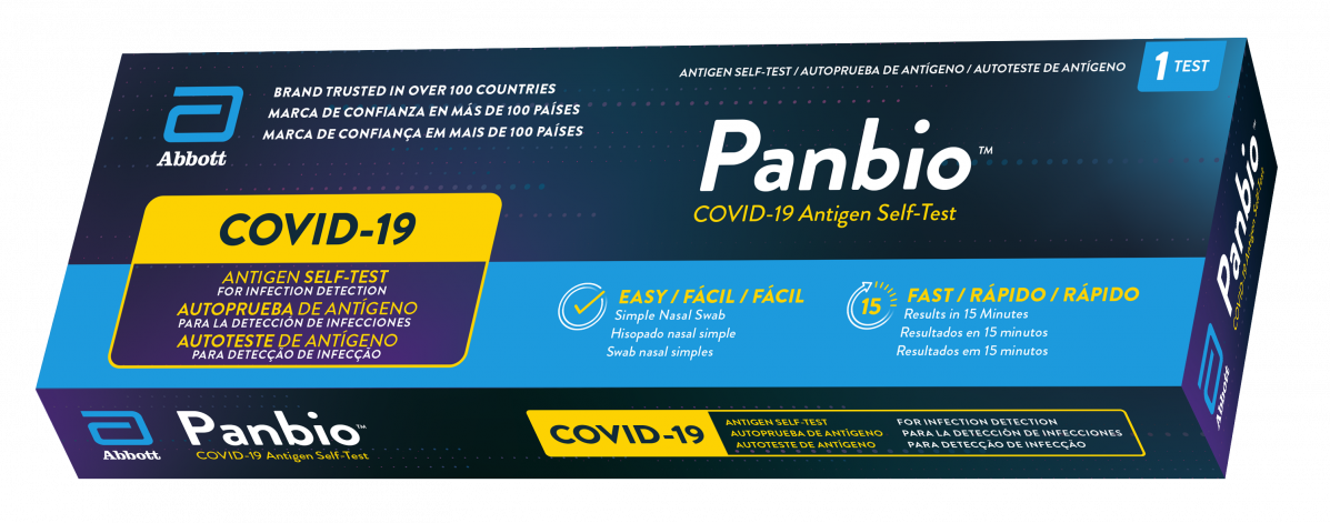 Panbio COVID 19 Ag Self Test Box 3D render