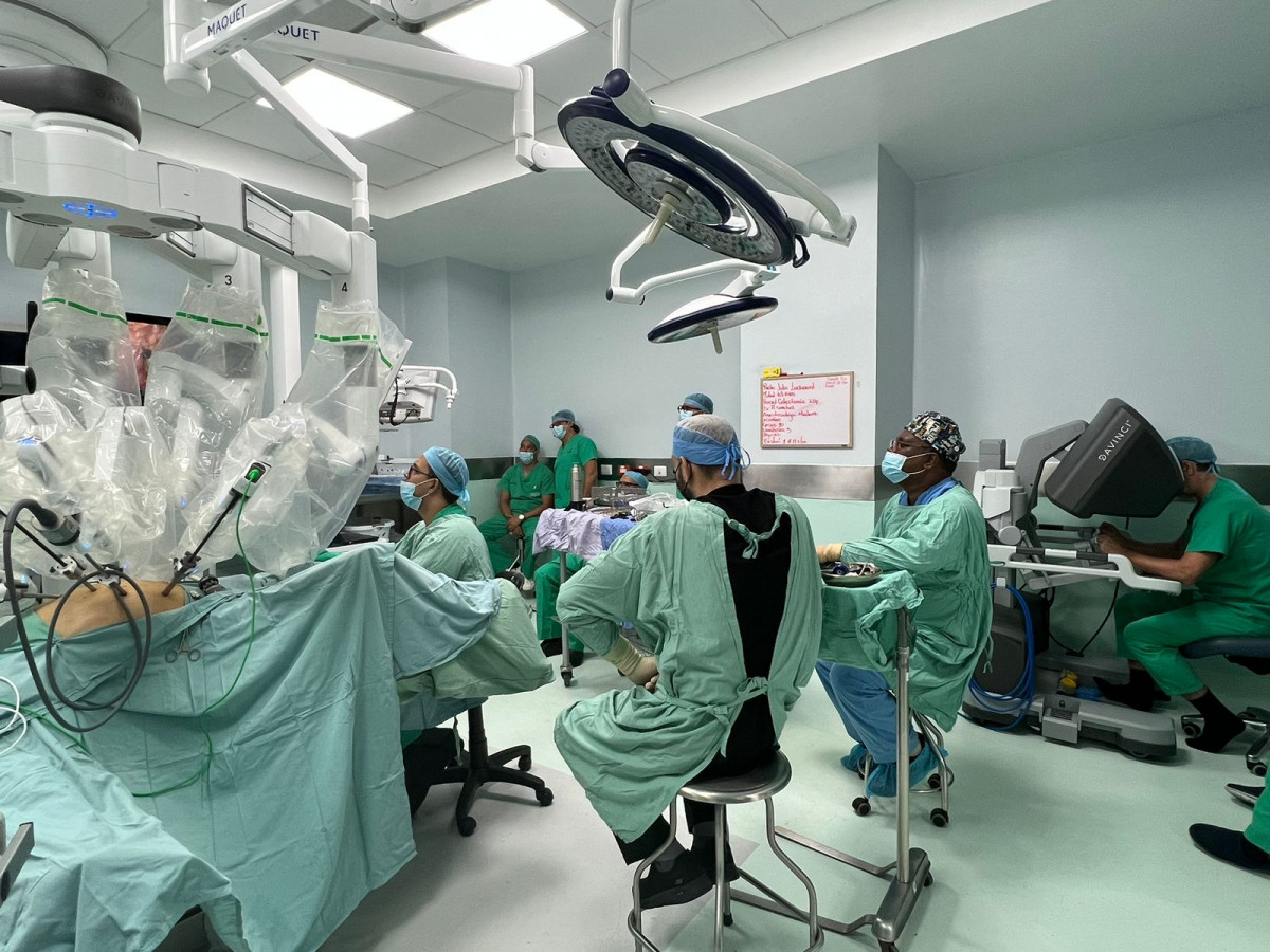 Sala de cirugia robotica