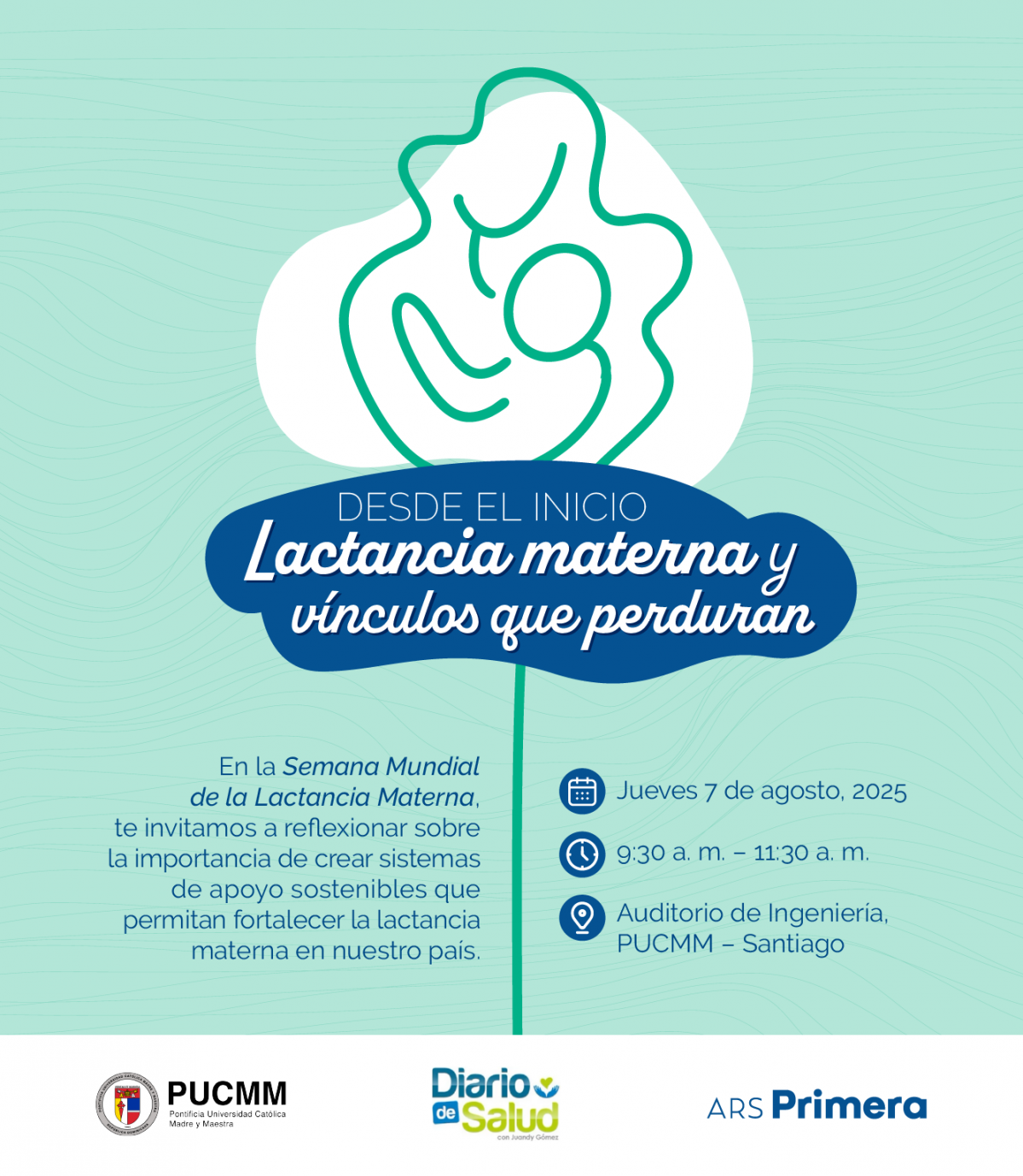Invitacion panel lactancia materna PUCMM 